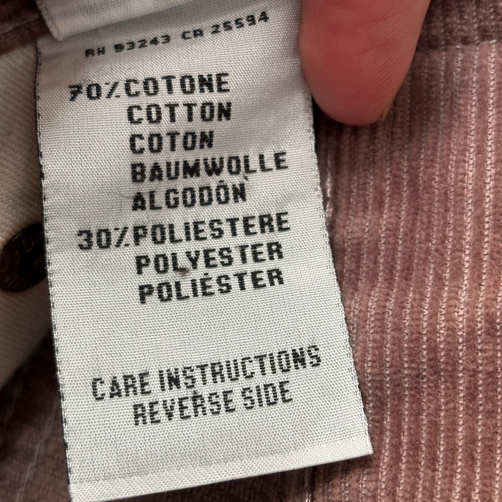 Vintage Diesel Corduroy Pants Dusty Rose Size 29 - Picture 9 of 14
